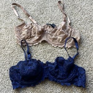 Blush lace bras